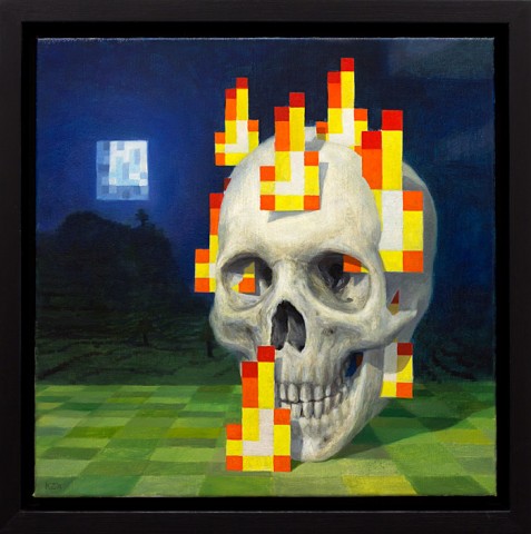 minecraft painting skull on fire zetterstrand