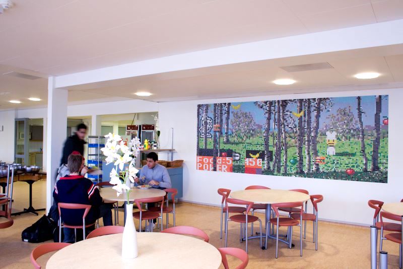 mosaik, bromma gymnasium, Kristoffer Zetterstrand. Mosaics