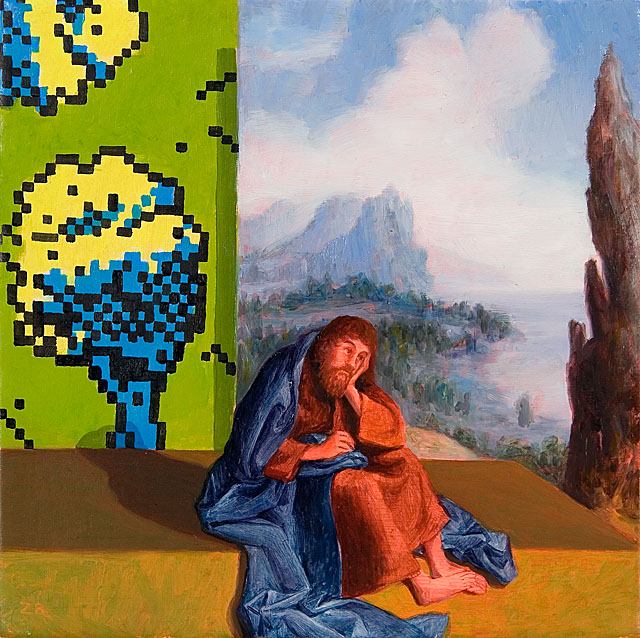 the rest,painting by Kristoffer Zetterstrand. italian and pixelworld backdrop