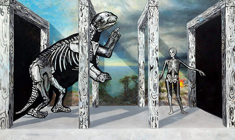 the passage, dinosaur skeleton mammal by Kristoffer Zetterstrand