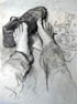 drawing of feet